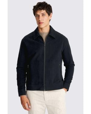 Moss Ink Moleskin Jacket - Blue