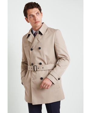 HUGO Maluks Double Breasted Trench Coat - Multicolour