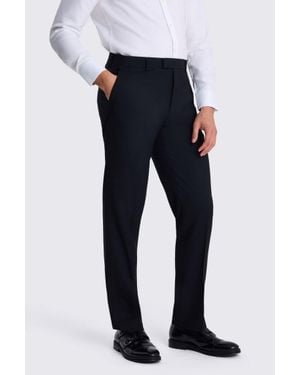Moss Tailored Fit Stretch Trousers - Grey