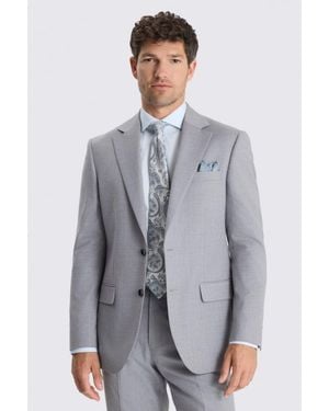 Moss Regular Fit Stretch Suit Jacket - Blue