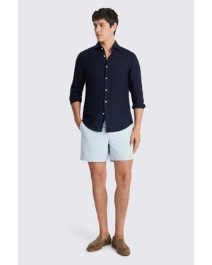 Moss Pale Smart Swim Shorts - Blue