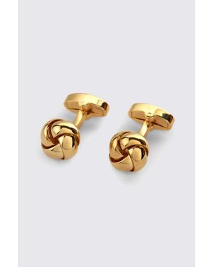 Moss Knot Cufflinks - Metallic