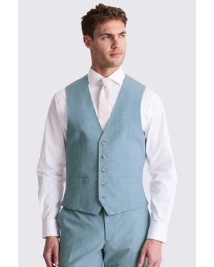 French Connection Slim Fit Marl Waistcoat - Blue