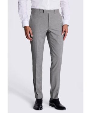 Moss Slim Fit Stretch Trousers - Grey