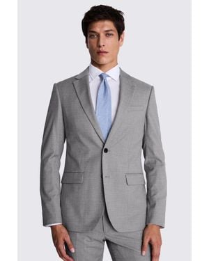 Moss Slim Fit Stretch Suit Jacket - Blue