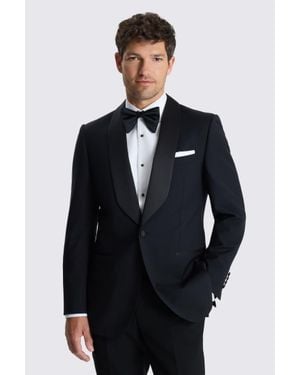 Moss Tailored Fit Shawl Lapel Tuxedo Suit Suit Jacket - Blue