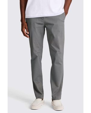 Moss Slim Fit Cotton Chinos - Grey