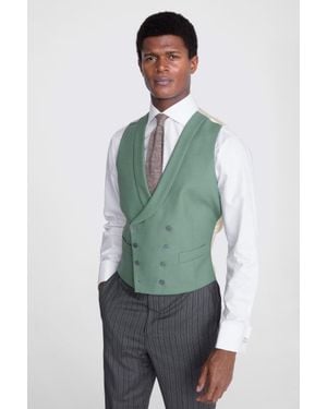 Moss Tailored Fit Morning Waistcoat - Green
