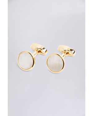 Moss Mother Of Pearl Cufflinks - Natural