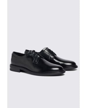 Moss Spanish Leather Derby Shoe - Black