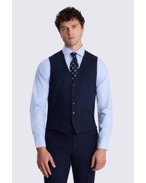 Moss Tailored Fit Performance Waistcoat - Blue