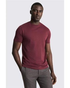 Moss Burgundy Crew-Neck T-Shirt - Red
