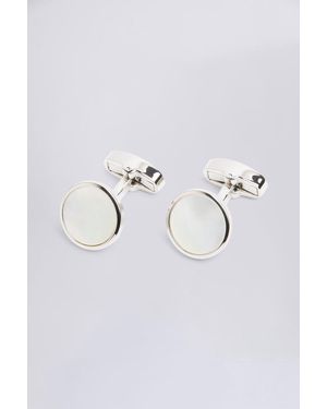 Moss Mother Of Pearl Cufflinks - Natural