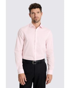 Moss Slim Fit Stretch Shirt - Pink