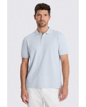 Moss Light Cotton Piqué Polo Shirt - White