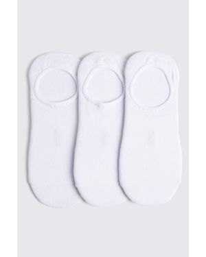 Moss 3-Pack Bamboo Trainer Socks - Natural