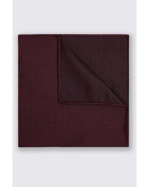 Silk semi plain Burgundy Silk Semi-Plain Pocket Square - Purple