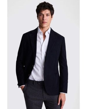 Moss Tailored Fit Moleskin Jacket - Blue