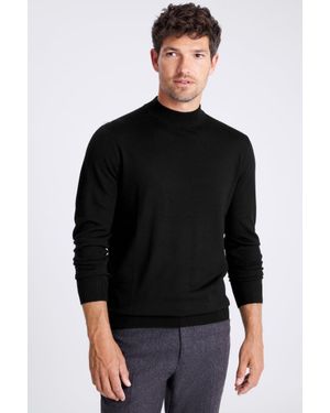 Moss Merino Mock-Neck Jumper - Red