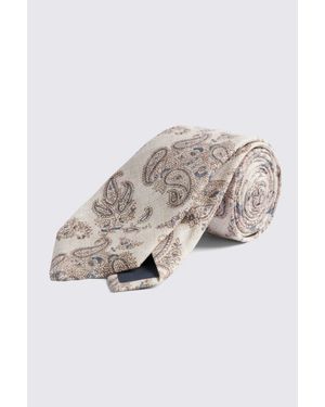 Tessitura bottinelli Italian & Paisley Silk Tie - Natural