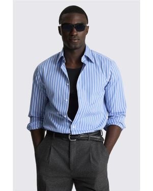 Moss Stripe Shirt - Blue