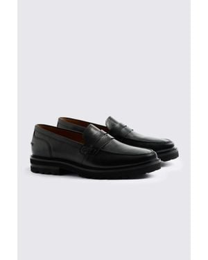 Moss Camden Chunky Loafers - Black