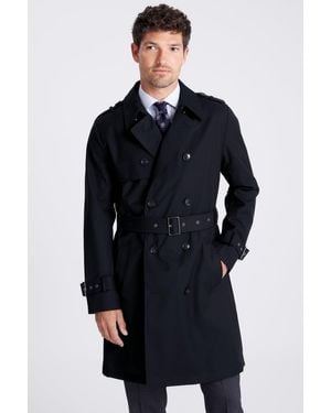 Moss Trench Coat - Blue