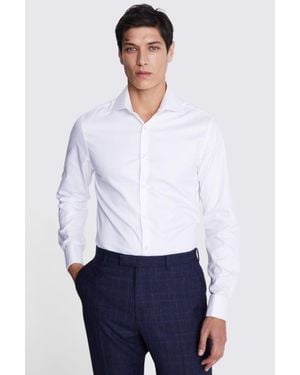 Moss Slim Fit Cotton Twill Shirt - White
