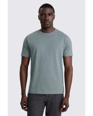 Moss Cotton Crew-Neck T-Shirt - Grey