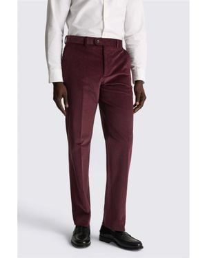 Moss Tailored Fit Mulberry Corduroy Trousers