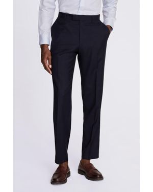 Moss Regular Fit Twill Trousers - Blue