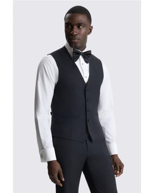 Moss Tailored Fit Performance Dresswear Waistcoat - Blue