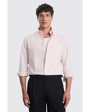 Moss Light Washed Oxford Shirt - White