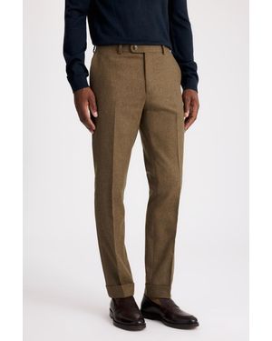 Moss Flannel Trousers - Metallic