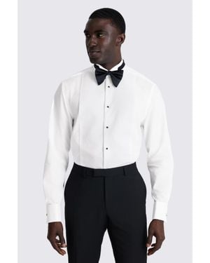 Moss Tailored Fit Marcella Wing Collar Dress Shirt - Grey