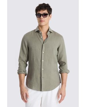 Moss Linen Shirt - Green