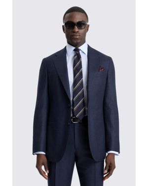 Barberis Italian Tailored Fit Check Suit Suit Jacket - Blue