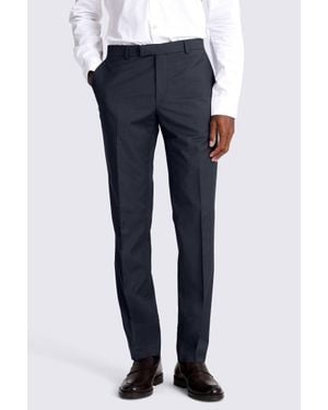 Moss Slim Fit Ink Stretch Trousers - Blue