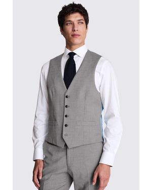 Moss Tailored Fit Stretch Waistcoat - Grey