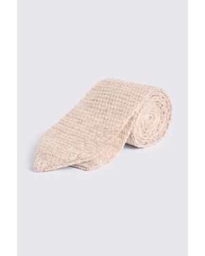Moss Off- Linen Knitted Tie - Natural