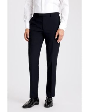 Moss Slim Fit Dress Trousers - Black