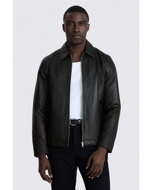 Moss City Nappa-Leather Jacket - Grey