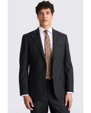 Moss Regular Fit Twill Suit Jacket - Blue