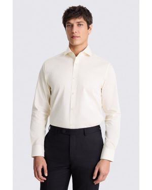 Moss Tailored Fit Off- Stretch Shirt - White