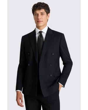 Moss Slim Fit Stretch Suit Jacket - Black