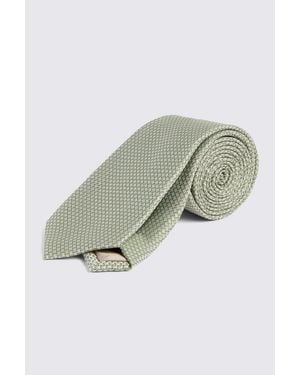 Moss Sage Textured Tie - Green