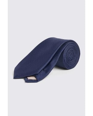 Moss Textured Tie - Blue