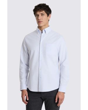 Moss Sky Washed Cotton Oxford Shirt - White