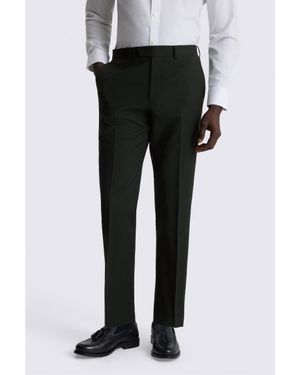 Moss Performance Tailored Fit Dark Trouser - Black