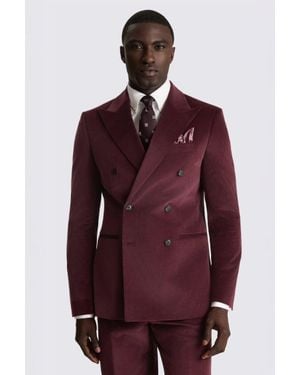 Moss Tailored Fit Mulberry Corduroy Suit Suit Jacket
